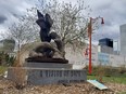 Mary Burlie Park in downtown Edmonton as seen on Sunday, May 8, 2022 (Matthew Black/Postmedia)