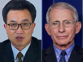 Ryu Yong Chol and Dr. Anthony Fauci.