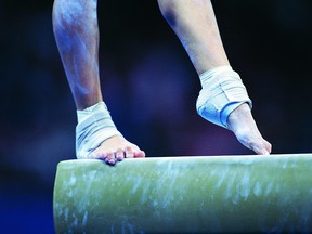 Woman on a Balance Beam