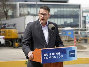Adam Laughlin, deputy city manager of integrated infrastructure services at the City of Edmonton, said Friday, May 13, 2022, that Edmontonians will see ongoing work on several major projects.