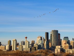 The Calgary skyline was taken on Thursday, January 27, 2022.