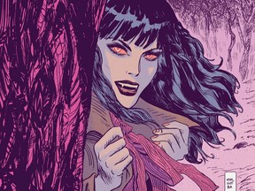 Detail from a Vic Malhotra cover of Archie Comics' Vampironica New Blood.