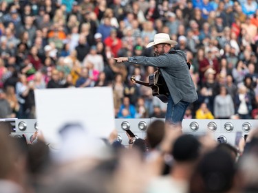 Garth Brooks performs at Commonwealth Stadium in Edmonton, on Friday, June 24, 2022.