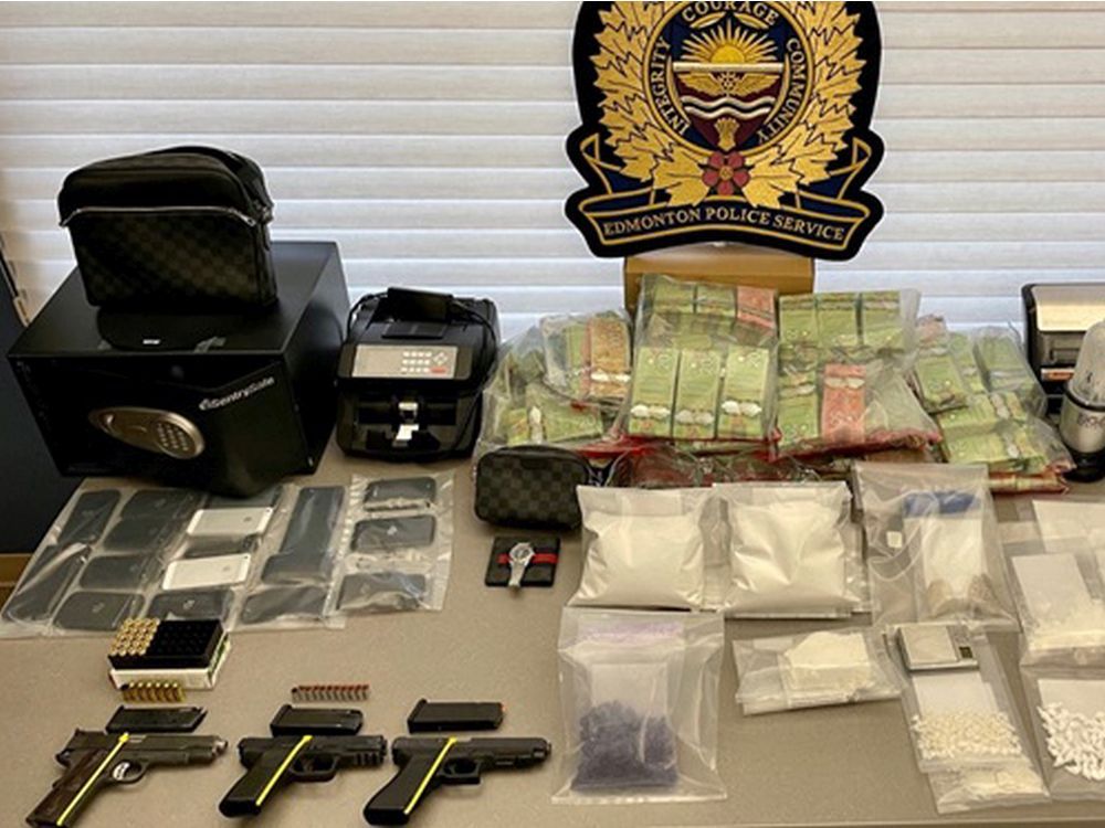 Four charged, 1 millionplus in cash, drugs seized by Edmonton police