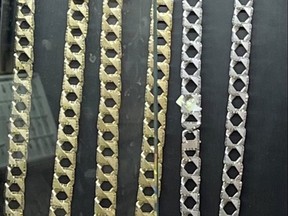 An example of the type of chains stolen during a "brazen" armed robbery at a Bonnie Doon Shopping Centre jeweller on June 22, 2022.