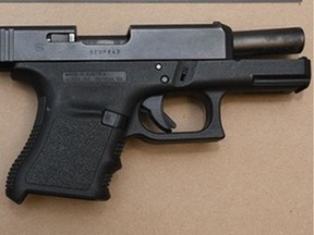 On Saturday, June 18, 2022, a 31-year-old man was arrested in a restaurant in the area of Jasper Avenue and 118 Street. When officers searched him they found a loaded semi-automatic pistol in a bag that had been strapped around his chest.