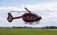 STARS shows off the new, state-of-the-art Airbus H145 helicopter that will join its fleet on Tuesday, June 21, 2022 in Edmonton. The new model is part of an initiative to replace STARS’ fleet across Western Canada.