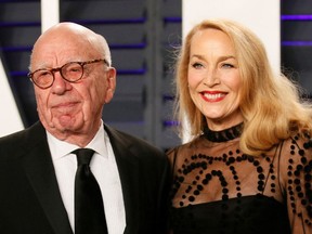 Rupert Murdoch and Jerry Hall.