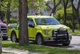 A photo radar truck works along 97 Street at the corner of 117 Avenue on Wednesday, June 1, 2022.