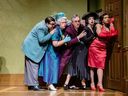 The Citadel Theater's production of Clue with, from left, Alexander Ariate, Darla Biccum, Doug Mertz, Rachel Bowron and Rochelle Laplante.