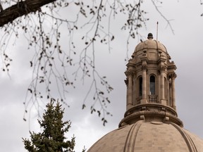 The Alberta legislature  in Edmonton on May 11, 2022.