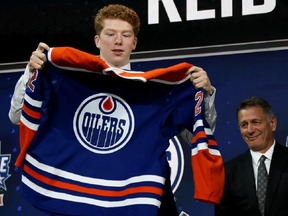 Reid Schaefer at the NHL Draft