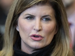 Rona Ambrose responds to a question during an announcement in the Foyer of the House of Commons in Ottawa, Tuesday February 4, 2020.