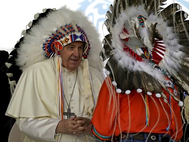 Pope Francis, the current head of the Catholic Church, made a penitential pilgrimage to Maskwacis, Alberta on Monday July 25, 2022, his first stop on his tour of Canada which will also include Quebec and Nunavut. The pontiff delivered an apology for the Catholic Church's role in residential schools in Canada.