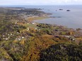 An aerial view of Fort Chipewyan, on the boundary of Wood Buffalo National Park in Alberta, is shown on Sept.19, 2011.