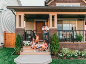 Élan is a new community with porch-front homes and architectural character that reflects Beaumont’s Franco-Albertan Prairie heritage. SUPPLIED