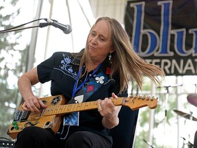 Fiona Boyes performs on the final day of the 2022 Edmonton Blues Festival at Hawrelak Park in Edmonton on Sunday August 21, 2022.