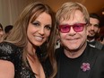 Britney Spears and Elton John - Elton John AIDS Foundation Academy Awards - Getty