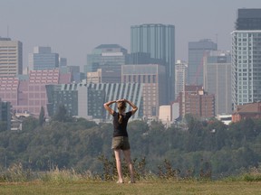 Edmonton hazy sky