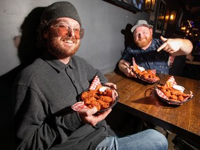 Scott Putnam (left) and Lord of the Wings festival co-organizer James McCormick.