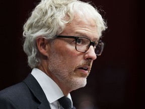 Privacy Commissioner of Canada Philippe Dufresne appears as a witness at the Senate Committee on Transport and Communications on September 14, 2022.