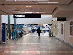 The departure area at the Edmonton International Airport (EIA) is very slow as a result of the drop in air travel. Taken on Friday, Feb. 5, 2021. Air travel at the (EIA) in 2020 dropped nearly 70 per cent compared to 2019 following the start of the COVID-19 pandemic.

According to the EIA, there were a total of 2.6 million passengers in 2020, 5.5 million fewer people when compared to 2019. The biggest year-over-year decrease was from April to June where activity dropped by 92.1 per cent. Greg Southam-Postmedia