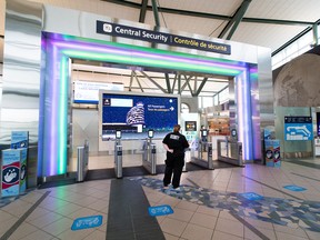 Central security at the Edmonton International Airport. File photo.