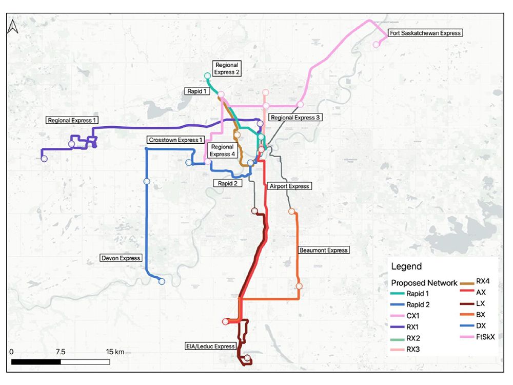 Edmonton would pay 7.2 million yearly for regional transit for