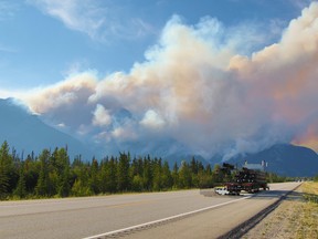 The Chetamon Mountain wildfire was burning at around 400 hectares as of 9:30 a.m. on Saturday, Sept. 3, 2022.