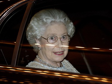 Queen Elizabeth II in Edmonton, Canada on May 23, 2005. The Queen's platinum jubilee, celebrating 70 years on the throne, is being celebrated around the world in June 2022.