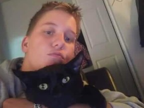 Audrey Corcoran, seen in an undated photo with her cat, was stabbed to death by her girlfriend Ashley May Couterielle on July 13, 2020. Couterielle was sentenced to six years in prison on Sept. 20, 2022.