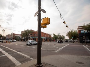 Southwest division patrol officers responded to a shooting around 3 a.m. Saturday after reports of shots fired near 82 Avenue and 104 Street, police said in a news release. Taken on Sunday, Sept. 4, 2022 in Edmonton. Greg Southam-Postmedia