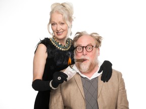 Linda Grass and Julien Arnold in The Wrong People Have Money, playing at the Varscona Theatre from Oct. 19 to Nov. 6.