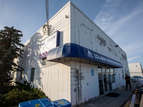 Starting Sept. 29, if you're involved in a collision in Edmonton, you'll no longer report it to the Edmonton Police Service. Instead, drivers will go to one of two private collision reporting centres run by Accident Support Services International (ASSI) like this one at 5805 87A St. on Oct. 4, 2022, in Edmonton.