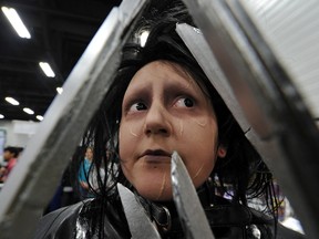 Edmonton special effects makeup artist shines in spooky season 6 Caitlin Carmichael is seen dressed as Edward Scissorhands at the Comic Expo at the 2012 Edmonton Expo Centre.