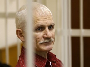 On Friday, Oct. 7, 2022 the Nobel Peace Prize was awarded to jailed Belarus rights activist Ales Bialiatski (shown), the Russian group Memorial and the Ukrainian organization Center for Civil Liberties.
