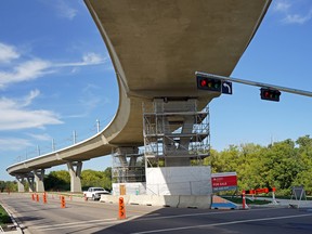 The $1.8 billion southeast Valley Line LRT line in Edmonton will be delayed yet again for an indefinite time due to cracks in many of the LRT track support pillars.