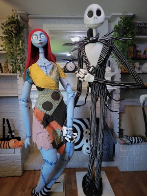 Edmonton special effects makeup artist shines in spooky season 7 Caitlin Carmichael's life-size puppets inspired by the characters from The Nightmare Before Christmas.