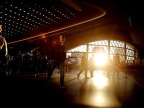 Edmonton Weather: Not Sure I Buy the Forecast, But I Like It 2 Hockey fans arrive for the Edmonton Oilers home opener against the Vancouver Canucks at Rogers Place in Edmonton, Wednesday, Oct. 12, 2022.