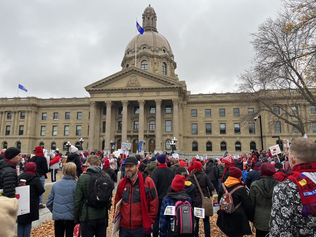 Stand for public education': Albertans pack legislature grounds for rally
