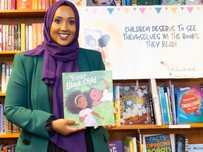 Local author Rahma Rodaah at Audreys Books where she recently released a new children's title called Dear Black Child.