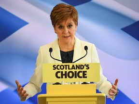 Scotland's First Minister, and leader of the Scottish National Party (SNP), Nicola Sturgeon.