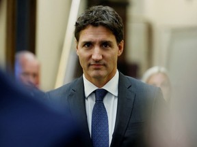 Canada's Prime Minister Justin Trudeau walks to the House of Commons foyer before Question Period on Parliament Hill in Ottawa, Ontario, Canada September 22, 2022.