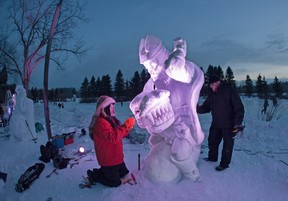 An eye-catching snow sculpture at the Silver Skate Festival. PROVIDED