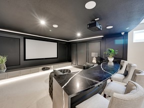 The home theatre in Covenant Foundation's 2022 show home by Hillview Master Builder. It is open to a games room.