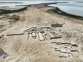 An ancient Christian monastery has been uncovered on Siniyah Island in Umm al-Quwain, United Arab Emirates. Handout photo