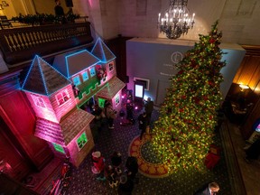 The Fairmont Hotel Macdonald kicks off the start of Edmonton's holiday season with its annual tree lighting ceremony on Wednesday, November 16, 2022. The event unveils the hotel's 20-foot life-size gingerbread house , which comes to life after 600 hours of baking and building.