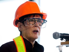 Jo Ann Molloy, senior operating officer of Misericordia Community Hospital, attends a press conference ahead of a media tour of the hospital's new emergency department in Edmonton, Wednesday, November 30, 2022. David Bloom/Postmedia