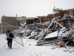 The Morinville Plaza Hotel and Suites in Morinville, Alberta was destroyed by fire on Sunday night, November 6, 2022.
