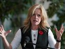 Alberta NDP leader Rachel Notley called on the Alberta UCP government on Tuesday, November 1, 2022 in Edmonton to take urgent action to keep family doctors from leaving Alberta.